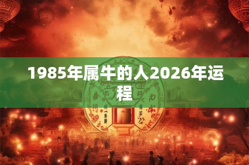 1985年属牛的人2026年运程