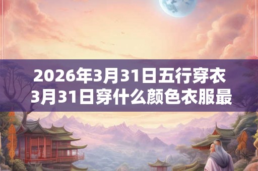 2026年3月31日五行穿衣 3月31日穿什么颜色衣服最旺运