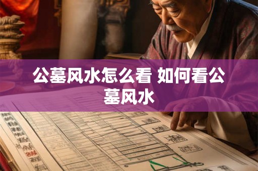 公墓风水怎么看 如何看公墓风水