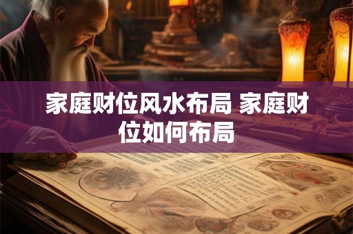 家庭财位风水布局 家庭财位如何布局