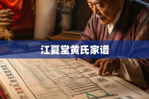 江夏堂黄氏家谱