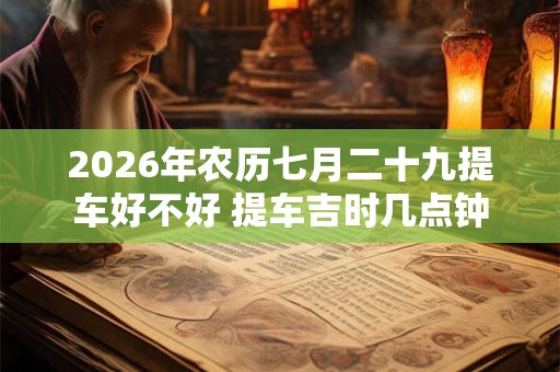 2026年农历七月二十九提车好不好 提车吉时几点钟 2026年农历七月二十九提车好不好 提车吉时几点钟
