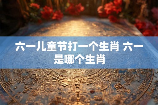 六一儿童节打一个生肖 六一是哪个生肖