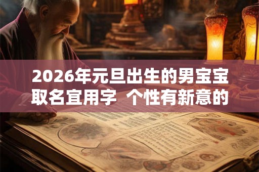 2026年元旦出生的男宝宝取名宜用字  个性有新意的男宝宝名字