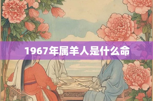 1967年属羊人是什么命 1967年属羊人是什么命