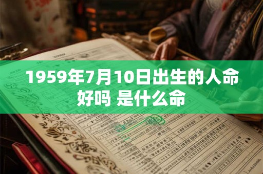 1959年7月10日出生的人命好吗 是什么命
