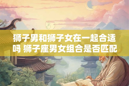 狮子男和狮子女在一起合适吗 狮子座男女组合是否匹配