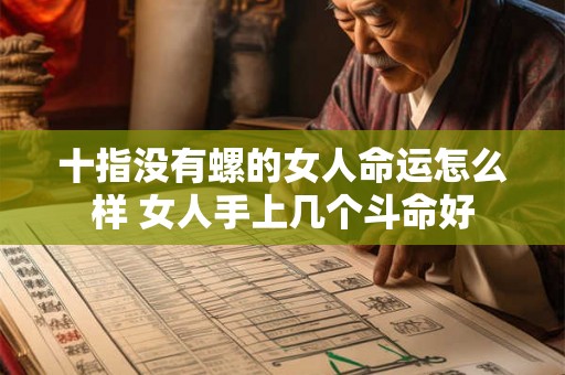 十指没有螺的女人命运怎么样 女人手上几个斗命好