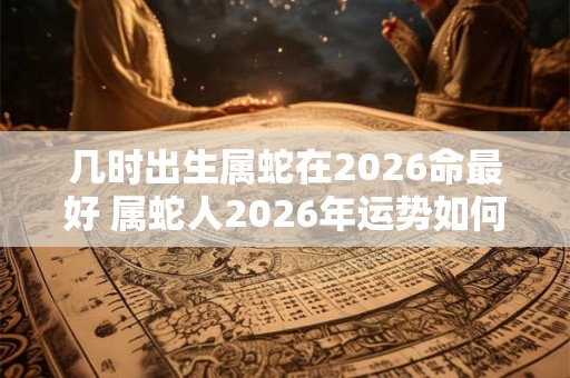 几时出生属蛇在2026命最好 属蛇人2026年运势如何