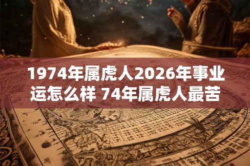 1974年属虎人2026年事业运怎么样 74年属虎人最苦一劫