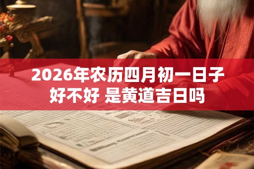 2026年农历四月初一日子好不好 是黄道吉日吗