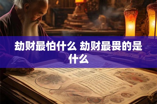 劫财最怕什么 劫财最畏的是什么 劫财最怕什么 劫财最畏的是什么