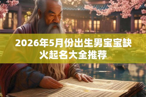2026年5月份出生男宝宝缺火起名大全推荐