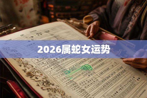 2026属蛇女运势