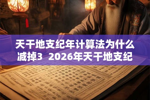 天干地支纪年计算法为什么减掉3 2026年天干地支纪年法怎么计算 天干地支纪年计算法为什么减掉3 2026年天干地支纪年法怎么计算