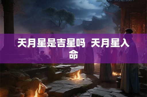 天月星是吉星吗  天月星入命