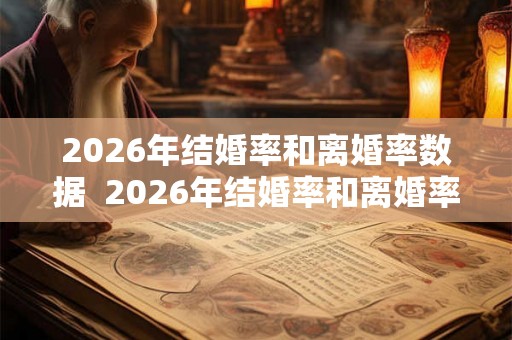 2026年结婚率和离婚率数据  2026年结婚率和离婚率分别是多少