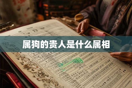 属狗的贵人是什么属相