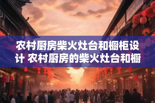 农村厨房柴火灶台和橱柜设计 农村厨房的柴火灶台和橱柜如何设计