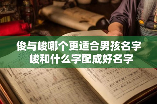 俊与峻哪个更适合男孩名字  峻和什么字配成好名字