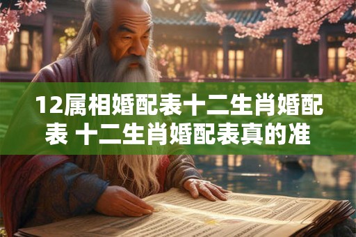 12属相婚配表十二生肖婚配表 十二生肖婚配表真的准吗