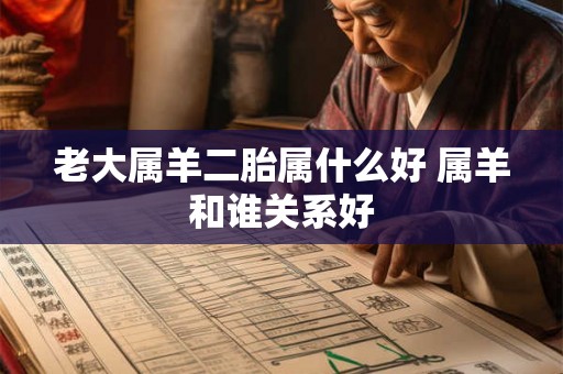 老大属羊二胎属什么好 属羊和谁关系好