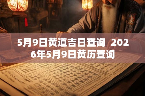 5月9日黄道吉日查询 2026年5月9日黄历查询 5月9日黄道吉日查询 2026年5月9日黄历查询