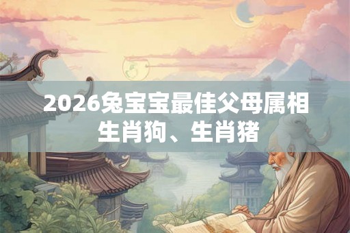 2026兔宝宝最佳父母属相 生肖狗、生肖猪