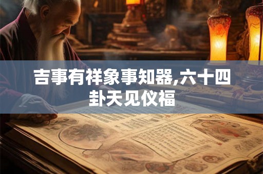 吉事有祥象事知器,六十四卦天见仪福