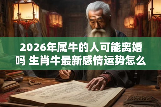 2026年属牛的人可能离婚吗 生肖牛最新感情运势怎么样