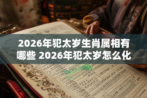 2026年犯太岁生肖属相有哪些 2026年犯太岁怎么化解