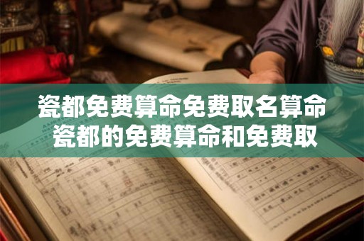 瓷都免费算命免费取名算命 瓷都的免费算命和免费取名靠谱吗