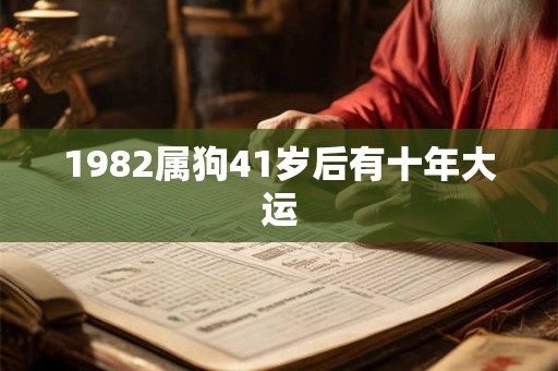 1982属狗41岁后有十年大运 1982属狗41岁后有十年大运