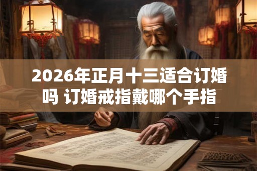 2026年正月十三适合订婚吗 订婚戒指戴哪个手指