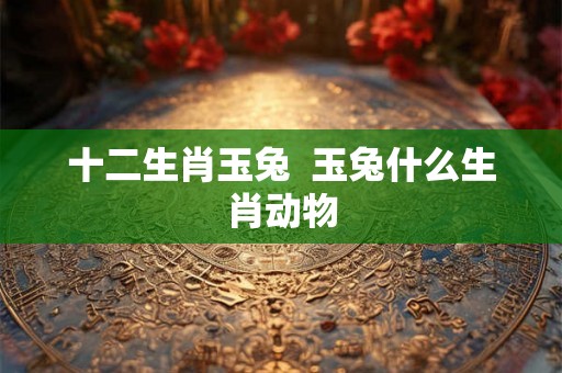 十二生肖玉兔  玉兔什么生肖动物