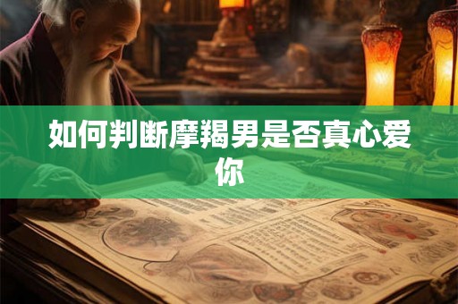 如何判断摩羯男是否真心爱你