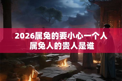 2026属兔的要小心一个人 属兔人的贵人是谁