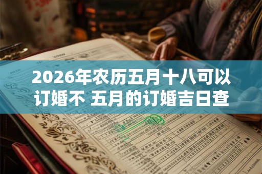 2026年农历五月十八可以订婚不 五月的订婚吉日查询