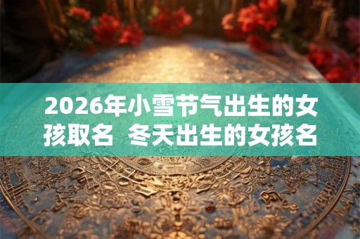 2026年小雪节气出生的女孩取名  冬天出生的女孩名字好听