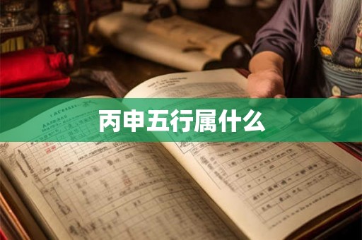 丙申五行属什么