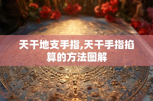 天干地支手指,天干手指掐算的方法图解