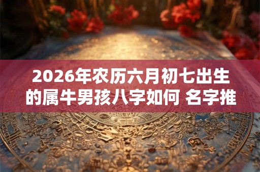 2026年农历六月初七出生的属牛男孩八字如何 名字推荐