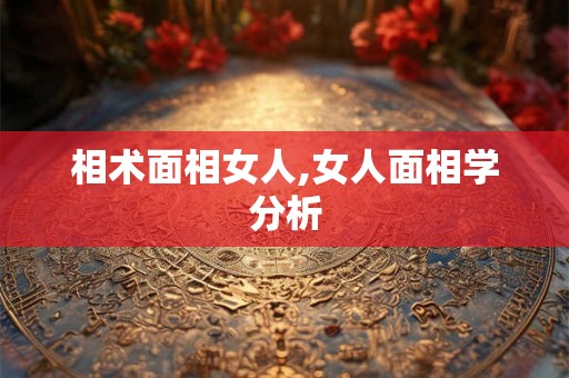 相术面相女人,女人面相学分析