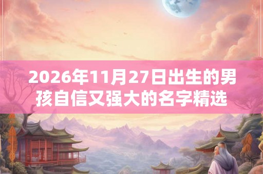 2026年11月27日出生的男孩自信又强大的名字精选 2026年11月27日出生的男孩自信又强大的名字精选