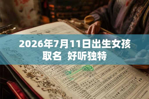 2026年7月11日出生女孩取名 好听独特 2026年7月11日出生女孩取名 好听独特