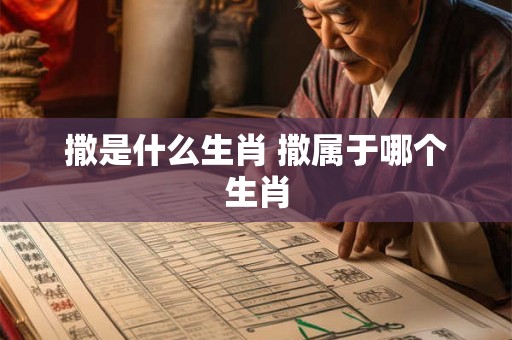 撒是什么生肖 撒属于哪个生肖 撒是什么生肖 撒属于哪个生肖