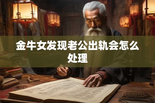 金牛女发现老公出轨会怎么处理