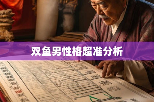 双鱼男性格超准分析