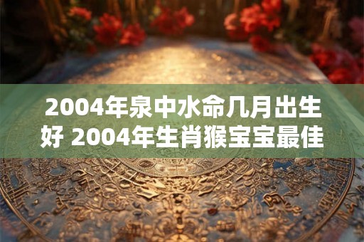 2004年泉中水命几月出生好 2004年生肖猴宝宝最佳出生月