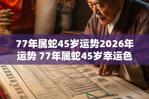 77年属蛇45岁运势2026年运势 77年属蛇45岁幸运色